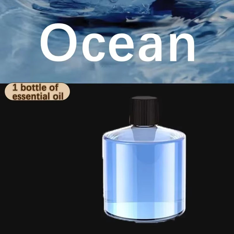 Smart Car Air Freshener Rechargeable Aroma Diffuser 5 Levels of Adjustable Intelligent Diffuser Pickup Light Starry Sky Summit