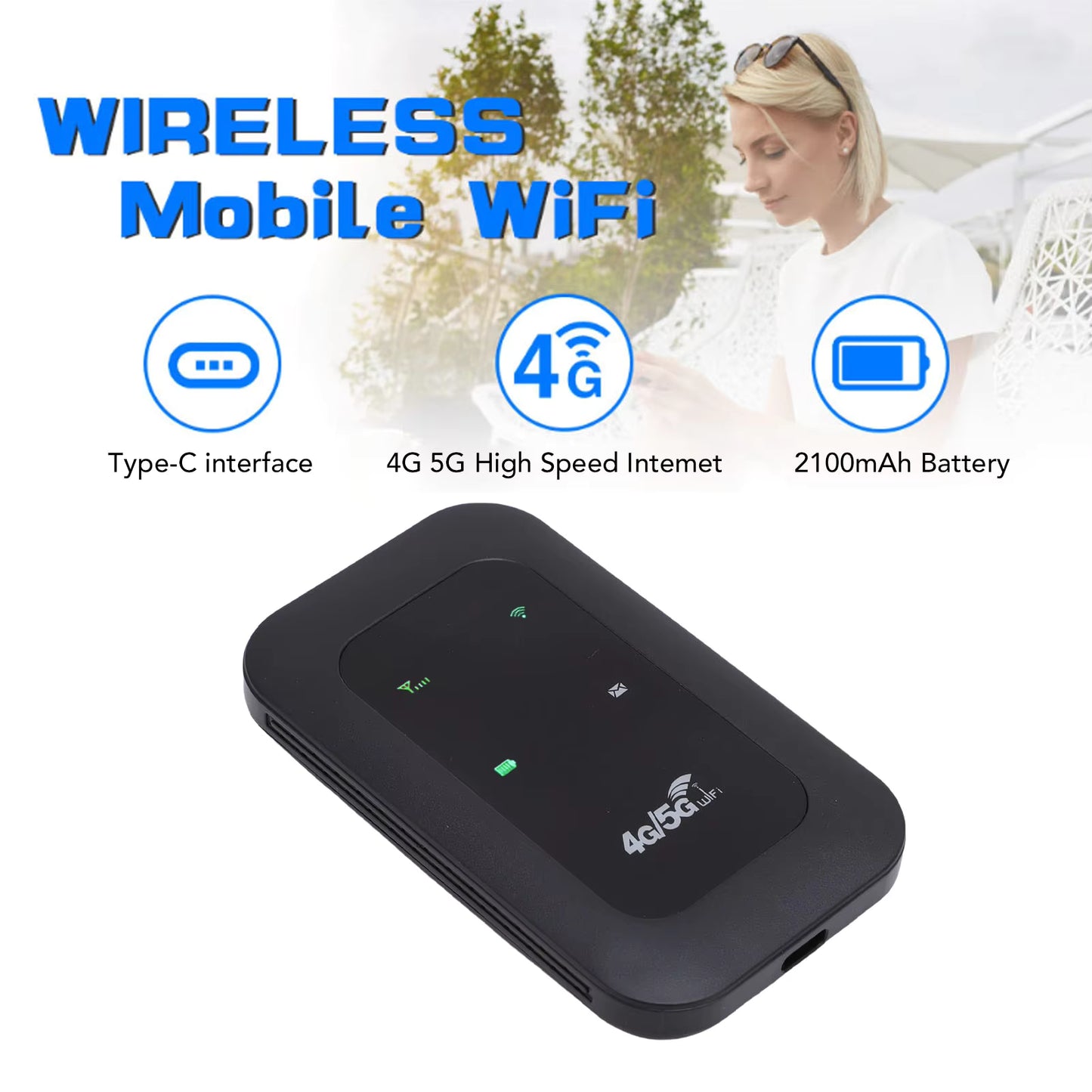 4G/5G Portable WiFi Hotspot